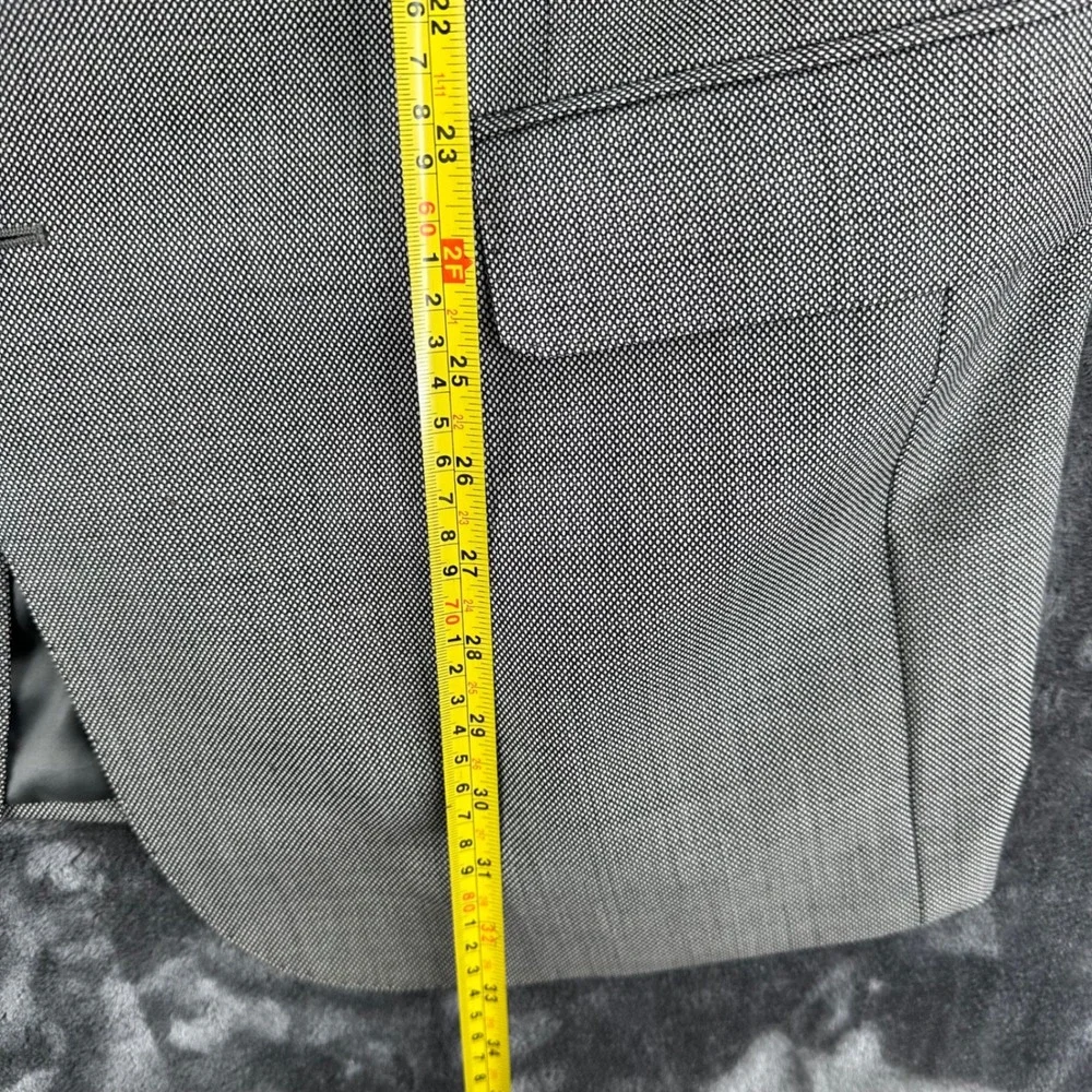 Jos A Bank Signature Gold Blazer 44R Gray WOOL 2 Button Sport Coat Gordon Mens